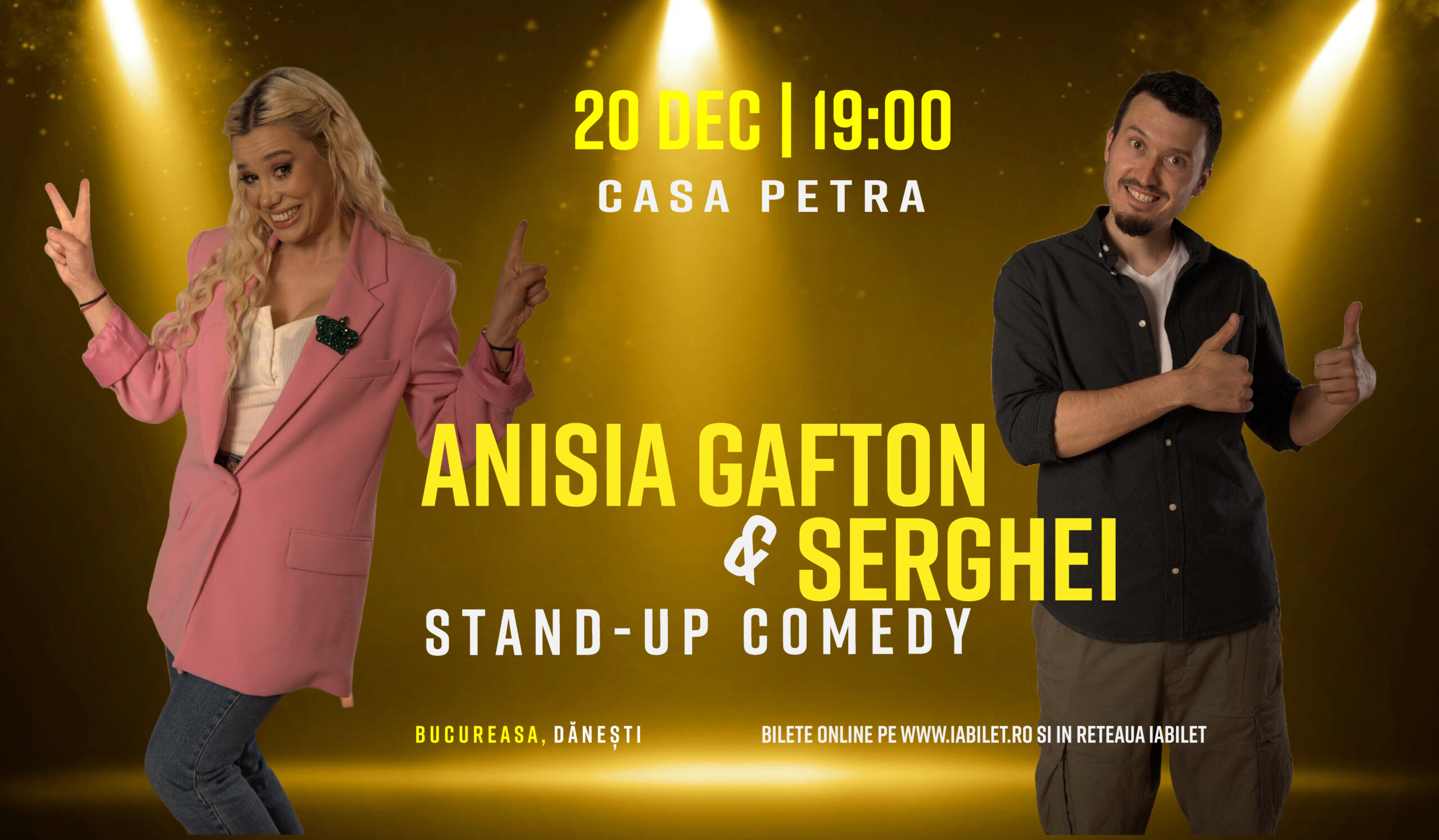 Anisia Gafton și Serghei la Casa Petra – 20 decembrie!