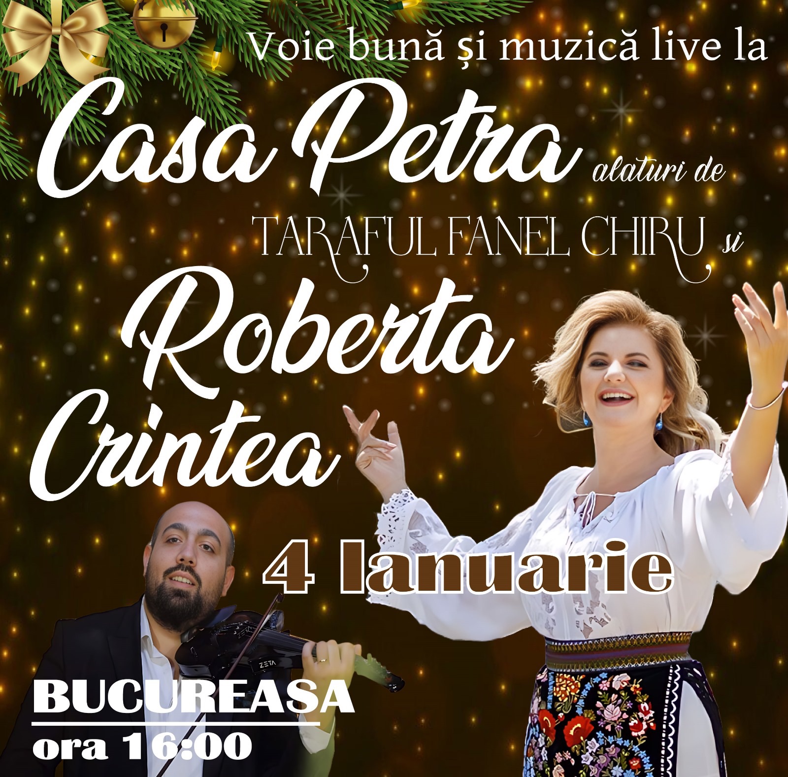Roberta Crintea LIVE la Casa Petra – Seară de Muzică și Tradiție!