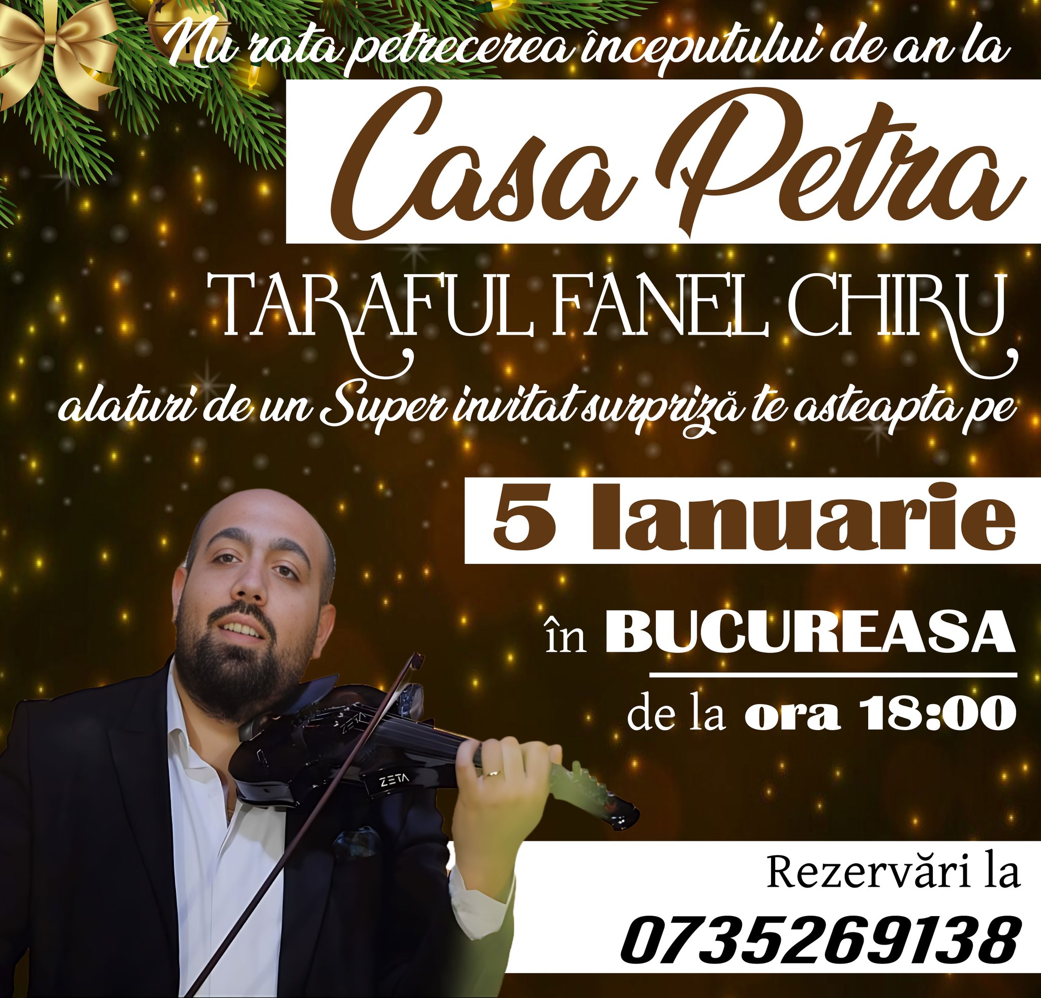 Vino și tu la petrecerea începutului de an la Casa Petra!