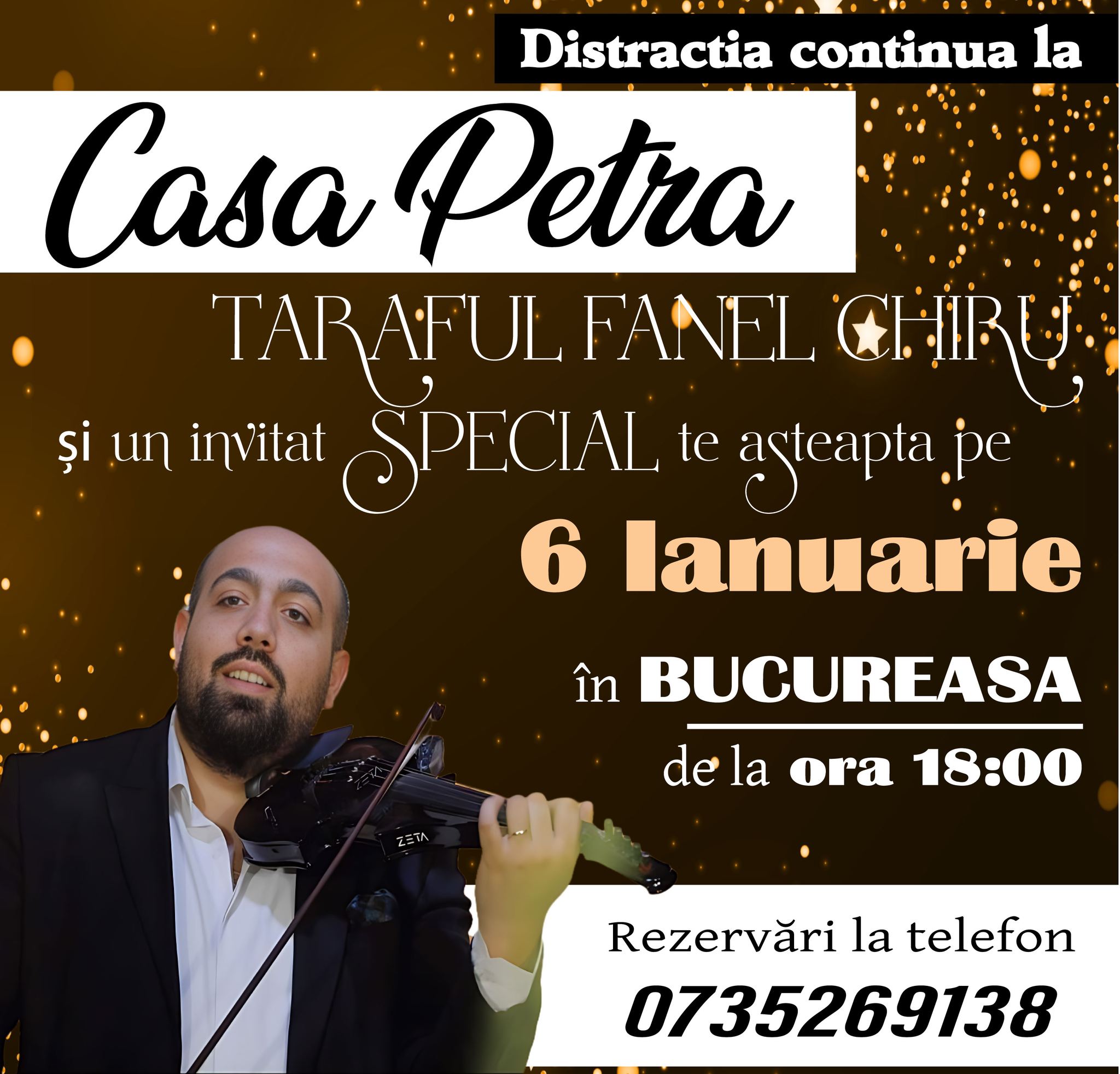 Distracția continuă la Casa Petra pe 6 ianuarie! Hai și tu!